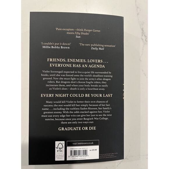 Fourth Wing Paperback- Empyrean Series Book 1- Rebecca Yarros- Brand New 3 - Picture 4 of 6